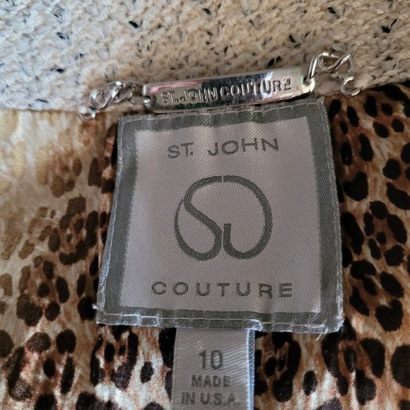 St. John COUTURE Skirt Suit Embellished - Picture 5 of 9